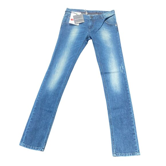 Nine:In The:Morning Skinny Fit Jeans Size 26 Distressed‎ Blue Denim Women's - Picture 1 of 4
